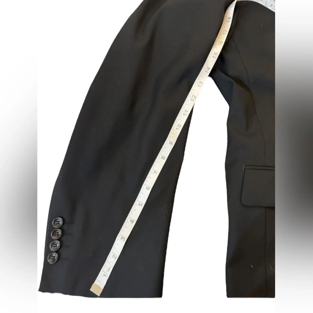 Vinci‎ Men’s Blazer 35 Black Pin Striped Double Breasted Italian Sports Coat